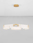 Preview: Nova Luce LED Pendelleuchte Aider dimmbar 45W warmweiss 3000K Messinggold Stahl Aluminium Ø93cm 9019759