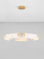 Preview: Nova Luce LED Pendelleuchte Aider dimmbar 45W warmweiss 3000K Messinggold Stahl Aluminium Ø93cm 9019759