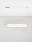 Preview: Nova Luce LED Pendelleuchte Aider dimmbar 35W warmweiss 3000K Messinggold Stahl Aluminium 100x8cm 9019760
