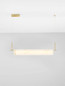 Preview: Nova Luce LED Pendelleuchte Aider dimmbar 35W warmweiss 3000K Messinggold Stahl Aluminium 100x8cm 9019760