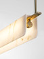 Preview: Nova Luce LED Pendelleuchte Aider dimmbar 35W warmweiss 3000K Messinggold Stahl Aluminium 100x8cm 9019760