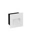 Preview: Nova Luce LED Wandeinbauleuchte Mono 3W warmweiss 3000K IP65 Weiß Aluminium 6x6cm 9026144