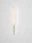 Preview: Nova Luce LED Außen-Wandleuchte Isos 6W warmweiss 3000K IP65 salzwasserfest Weiß Aluminium 60x6cm 9030101