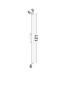 Preview: Nova Luce LED Außen-Wandleuchte Doul 20W warmweiss 3000K IP65 salzwasserfest Schwarz Aluminium 120x6cm 9030103