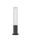 Preview: Nova Luce LED Sockelleuchte Iman 18W warmweiss 3000K IP65 salzwasserfest Schwarz Aluminium 65cm 9030106