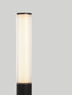 Preview: Nova Luce LED Sockelleuchte Iman 18W warmweiss 3000K IP65 salzwasserfest Schwarz Aluminium 65cm 9030106