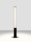 Preview: Nova Luce LED Wegeleuchte Iman 25W warmweiss 3000K IP65 salzwasserfest Schwarz Aluminium 105cm 9030107