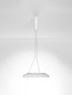Preview: Nova Luce LED Pendelleuchte Mantle 22W warmweiss 3000K Weiß Aluminium Ø40cm 9030109