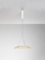 Preview: Nova Luce LED Pendelleuchte Mantle 22W warmweiss 3000K Weiß Aluminium Ø40cm 9030109
