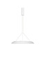 Preview: Nova Luce LED Pendelleuchte Mantle 38W warmweiss 3000K Weiß Aluminium Ø60cm 9030110