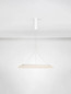 Preview: Nova Luce LED Pendelleuchte Mantle 38W warmweiss 3000K Weiß Aluminium Ø60cm 9030110