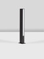 Preview: Nova Luce LED Sockelleuchte Stor 12W warmweiss 3000K IP65 salzwasserfest Schwarz Aluminium 60cm 9030111