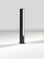 Preview: Nova Luce LED Sockelleuchte Stor 12W warmweiss 3000K IP65 salzwasserfest Schwarz Aluminium 60cm 9030111