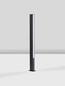 Preview: Nova Luce LED Wegeleuchte Stor 17W warmweiss 3000K IP65 salzwasserfest Schwarz Aluminium 100cm 9030112