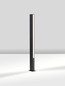Preview: Nova Luce LED Wegeleuchte Stor 17W warmweiss 3000K IP65 salzwasserfest Schwarz Aluminium 100cm 9030112