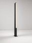 Preview: Nova Luce LED Wegeleuchte Stor 17W warmweiss 3000K IP65 salzwasserfest Schwarz Aluminium 100cm 9030112