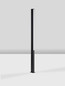 Preview: Nova Luce LED Wegeleuchte Stor 23W warmweiss 3000K IP65 salzwasserfest Schwarz Aluminium 150cm 9030113