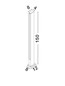 Preview: Nova Luce LED Wegeleuchte Stor 23W warmweiss 3000K IP65 salzwasserfest Schwarz Aluminium 150cm 9030113