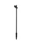 Preview: Nova Luce LED Wegeleuchte Darma drehbar 7W warmweiss 3000K IP65 salzwasserfest Schwarz Aluminium 83,5cm 9030115