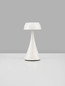 Preview: Nova Luce LED Akku-Tischleuchte Ycro dimmbar 2W warmweiss 3000K USB IP54 Weiß Aluminium Ø8cm 9030139