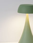 Preview: Nova Luce LED Akku-Tischleuchte Ycro dimmbar 2W warmweiss 3000K USB IP54 Olivgrün Aluminium Ø8cm 9030141