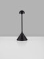 Preview: Nova Luce LED Akku-Tischleuchte Dalt dimmbar 1W warmweiss 3000K USB IP54 Schwarz Aluminium Ø9,5cm 9030143