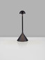 Preview: Nova Luce LED Akku-Tischleuchte Dalt dimmbar 1W warmweiss 3000K USB IP54 Schwarz Aluminium Ø9,5cm 9030143