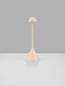 Preview: Nova Luce LED Akku-Tischleuchte Dalt dimmbar 1W warmweiss 3000K USB IP54 Creme Aluminium Ø9,5cm 9030147