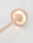 Preview: Nova Luce LED Akku-Tischleuchte Dalt dimmbar 1W warmweiss 3000K USB IP54 Creme Aluminium Ø9,5cm 9030147