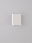 Preview: Nova Luce LED Außen-Wandleuchte Boxy 3W warmweiss 3000K IP65 Weiß Aluminium 9x6,5cm 9030149