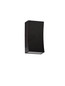 Preview: Nova Luce LED Außen-Wandleuchte Boxy 6W warmweiss 3000K IP65 Schwarz Aluminium 12x6,5cm 9030150