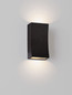 Preview: Nova Luce LED Außen-Wandleuchte Boxy 6W warmweiss 3000K IP65 Schwarz Aluminium 12x6,5cm 9030150