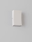 Preview: Nova Luce LED Außen-Wandleuchte Boxy 6W warmweiss 3000K IP65 Weiß Aluminium 12x6,5cm 9030151