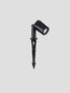 Preview: Nova Luce Erdspießleuchte Spy schwenkbar GU10 IP65 salzwasserfest Schwarz Aluminium 19cm 9030155