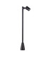 Preview: Nova Luce Wegeleuchte Spy schwenkbar GU10 IP65 salzwasserfest Schwarz Aluminium 100cm 9030157