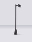 Preview: Nova Luce Wegeleuchte Spy schwenkbar GU10 IP65 salzwasserfest Schwarz Aluminium 100cm 9030157