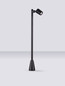 Preview: Nova Luce Wegeleuchte Spy schwenkbar GU10 IP65 salzwasserfest Schwarz Aluminium 100cm 9030157