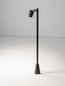 Preview: Nova Luce Wegeleuchte Spy schwenkbar GU10 IP65 salzwasserfest Schwarz Aluminium 100cm 9030157
