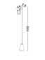Preview: Nova Luce Wegeleuchte Spy schwenkbar GU10 IP65 salzwasserfest Schwarz Aluminium 100cm 9030157