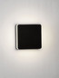 Preview: Nova Luce LED Außen-Wandleuchte Oono 11W warmweiss 3000K IP65 salzwasserfest Schwarz Aluminium 13,5x13,5cm 9030159