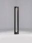 Preview: Nova Luce LED Sockelleuchte Dira 6W warmweiss 3000K IP65 salzwasserfest Schwarz Aluminium 65cm 9030160
