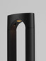 Preview: Nova Luce LED Sockelleuchte Dira 6W warmweiss 3000K IP65 salzwasserfest Schwarz Aluminium 65cm 9030160