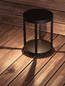Preview: Nova Luce LED Sockelleuchte Optus 9W warmweiss 3000K IP65 salzwasserfest Schwarz Aluminium 28cm 9030162