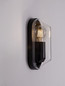 Preview: Nova Luce Außen-Wandleuchte Amel E27 IP65 salzwasserfest Schwarz Aluminium 23x9,5cm 9030164