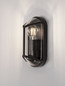 Preview: Nova Luce Außen-Wandleuchte Amel E27 IP65 salzwasserfest Schwarz Aluminium 23x9,5cm 9030165
