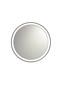Preview: Nova Luce LED Spiegel Onar 21W warmweiss 3000K IP44 Schwarz Aluminium Spiegelglas Ø58cm 9030501