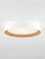 Preview: Nova Luce LED Deckenleuchte Sigi dimmbar 40W warmweiss 3000K Weiß Holz Aluminium Metall Ø45cm 9030502