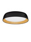 Preview: Nova Luce LED Deckenleuchte Sigi dimmbar 40W warmweiss 3000K Schwarz Holz Aluminium Metall Ø45cm 9030503