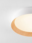 Preview: Nova Luce LED Deckenleuchte Sigi dimmbar 50W warmweiss 3000K Weiß Holz Aluminium Metall Ø60cm 9030504