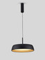 Preview: Nova Luce LED Pendelleuchte Sigi dimmbar 40W warmweiss 3000K Schwarz Aluminium Metall Ø45cm 9030507
